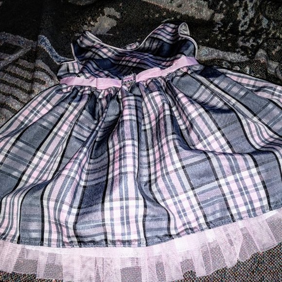 Flower Girl? Youngland EUC Plaid Taffeta Dress, 12m - Picture 2 of 10